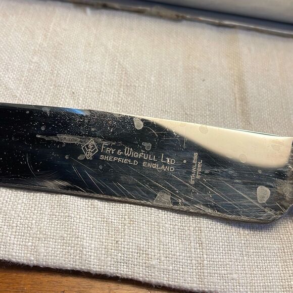 Royal Sheffield vintage carving set stainless steel Stag handles Sheffield Engla - Picture 8 of 11